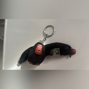 Kipling Black and Red Monkey Keychain